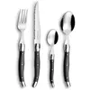 Image de Lou laguiole TRADITION Besteckset 24-teilig, anthrazit, hochglanzpoliertanthrazit, für 6 Personen, Couverts, Noir