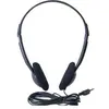 Image de Exertis Connect Casque stéréo, noir, prise jack 3,5 mm (câble de 5,0 m) (Filaire), Écouteurs, Noir
