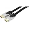 Image de Tecline HDMI (Typ A)   HDMI (Typ A) (2 m, HDMI), Câble vidéo, Noir, Argent