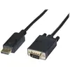 Image de Exertis Connect Câble adaptateur DisplayPort 1.1 vers VGA, DisplayPort mâle / VGA mâle, 2,0 m, noir (2 m), Câble vidéo