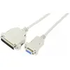 Image de Générique DB9 femelle à DB25 mâle série null modem cord- 3 m (3 m), Câble d'interface