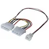 Image de Exertis Connect Câble d'alimentation Molex pour ventilateur 3 broches (0.25 m), Câble d'alimentation, Multicolore