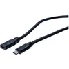 Image de Exertis Connect Câble d'extension USB 3.1 Gen 1 Type-C(TM) mâle vers Type-C(TM) femelle, 1,0 m Câble d'extension USB (1 m, USB 3.2 Gen 1, 60 W), Câble USB