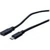 Image de Exertis Connect Câble d'extension USB 3.1 Gen 1 Type-C(TM) mâle vers Type-C(TM) femelle, 2,0 m Câble USB de 2 m de (2 m, USB 3.2 Gen 1, 60 W), Câble USB