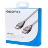 Image de Dacomex Câble d'extension USB 2.0 type A vers type A gris - 2 m (2 m, USB 2.0), Câble USB