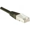 Image de Exertis Connect Câble patch F/UTP, CAT.6, noir, 1,0 m Câble patch avec protection anti-plis particulièrement étroite (F/UTP, CAT6, 1 m), Câble réseau