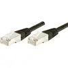Image de Exertis Connect Câble de raccordement F/UTP, CAT.6, noir, 25.0 m Câble de raccordement avec protection contre les (CAT6, 25 m), Câble réseau