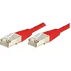 Image de Exertis Connect Câble de raccordement F/UTP, CAT.6, rouge, 7.0 m Câble de raccordement avec protection contre les (F/UTP, CAT6, 7 m), Câble réseau