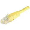 Image de Exertis Connect Câble patch, CAT.6, U/UTP, non blindé, cuivre, jaune, 15,0m Câble patch avec protection de nez (U/UTP, CAT6, 15 m), Câble réseau