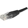 Image de Exertis Connect Câble de raccordement, CAT.6, U/UTP, non blindé, cuivre, noir, câble de raccordement de 1,0 m avec (U/UTP, CAT6, 1 m), Câble réseau