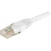 Image de Exertis Connect Câble patch, CAT.6, U/UTP, non blindé, cuivre, blanc, 2,0 m Câble patch avec protection de l'ergot (U/UTP, CAT6, 2 m), Câble réseau