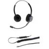 Image de Dacomex perl binaural headset gooseneck noise cancel (Filaire), Casque micro de bureau, Noir