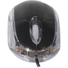 Image de Exertis Connect Mini souris optique USB noire lumineuse (Filaire), Souris, Noir, Transparent