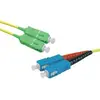 Image de Générique SC-APC/SC-UPC duplex monomode OS2 9/125 Câble patch fibre jaune - 5 m (5 m), Câble réseau