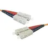 Image de Exertis Connect Câble patch FO Eco, 50/125 µm, fibre OM2, SC Duplex mâle/femelle, orange, 10,0 m UPC coupe UPC (CAT7, 10 m), Câble réseau