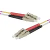 Image de Exertis Connect Câble patch FO Eco, 50/125 µm, fibre OM4, LC duplex mâle/femelle, erika-violet, 10,0 m UPC UPC-Sc (10 m), Câble réseau