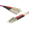 Image de Exertis Connect Câble patch FO Eco, 50/125 µm, fibre OM4, SC duplex mâle/LC duplex mâle, erika-violet, 3.0 m U (3 m), Câble réseau