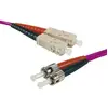 Image de Exertis Connect Câble patch FO Eco, 50/125 µm, fibre OM4, 2x ST mâle/SC duplex mâle, erika-violet, 10,0 m UPC (10 m), Câble réseau