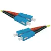 Image de Exertis Connect Câble patch FO Eco, 9/125 µm, fibre OS2, SC Duplex mâle/femelle, jaune, 5,0 m UPC coupe UPC (5 m), Câble réseau