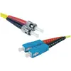 Image de Exertis Connect Câble patch FO Eco, 9/125 µm, fibre OS2, 2x ST mâle/SC Duplex mâle, jaune, 3.0 m UPC UPC-Schlif (3 m), Câble réseau
