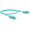 Image de Exertis Connect Câble patch LWL Uniboot, 50/125 µm, fibre OM3, LC duplex mâle/ LC duplex mâle, UPC, aqua, 1,0 m (1 m), Câble réseau