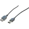 Image de Exertis Connect Câble d'extension USB 2.0, USB mâle A / USB fem. A, gris, 5,0 m Câble USB haute vitesse pour les (5 m, USB 2.0), Câble USB