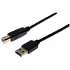 Image de Générique Usb 2.0 a / b cord + ferrites + gold black - 1 m (1 m, USB 2.0), Câble USB