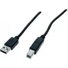 Image de EXC High speed USB2.0 cord A/B male Black- 1.80 m (1.80 m, USB 2.0), Câble USB