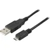 Image de Exertis Connect Câble Micro USB 2.0, USB A / USB Micro B, 2,0 m, noir Câble de connexion fréquemment utilisé pour (2 m, USB 2.0), Câble USB