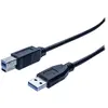 Image de Exertis Connect Câble USB 3.0, USB 3.0 St. A / USB 3.0 St. B, noir, 0.5 m Prend en charge les taux de transfert (0.50 m), Câble USB