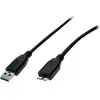 Image de Exertis Connect Câble USB 3.0, USB St. A / USB Micro St. B, 1,0 m, noir Pour l'échange de données entre appareils (1 m, USB 3.2 Gen 1), Câble USB