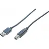 Image de Exertis Connect Câble USB 2.0, USB A / USB B, gris, 2,0 m (2 m, USB 2.0), Câble USB