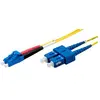 Image de Ekivalan LWL Duplex Patchkabel OS2, 9/125 µm, LC/SC, gelb, 2,0 m (2 m), Câble réseau