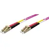 Image de Ekivalan LWL Duplex Patchkabel OM4, 50/125 µm, LC/LC, erikaviolett, 5,0 m (5 m), Câble réseau