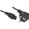 Image de Exertis Connect Câble de raccordement au réseau, fiche à contact de protection sur prise femelle C5 à 3 pôles (5 m), Câble d'alimentation, Noir