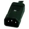 Image de Exertis Connect PDU 19" 9 x IEC13 femelle dans un boîtier en aluminium 1U, 3 x 1,5mm câble 2,5m, RAL 9005 noir, Accessoire ASI