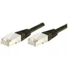 Image de Exertis Connect Câble patch F/UTP, CAT.6, résistant à l'eau, noir, 1,0 m Câble patch résistant à l'eau avec un... (F/UTP, CAT6, 1 m), Câble réseau