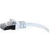 Image de Exertis Connect Câble patch, plat, U/FTP, CAT.6, blanc, 10,0 m Câble patch super plat, par ex. pour la pose sous T (U/FTP, CAT6, 10 m), Câble réseau