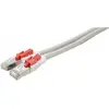 Image de Exertis Connect Câble patch S/FTP, PiMF, CAT.6, verrouillable, gris, 2,0 m Câble patch avec ergot verrouillable (S/FTP, CAT6, 2 m), Câble réseau