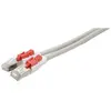 Image de Exertis Connect Câble patch S/FTP, PiMF, Cat.6a, verrouillable, gris, 2,0 m Câble patch avec ergot verrouillable (S/FTP, CAT6a, 2 m), Câble réseau