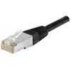 Image de Exertis Connect Câble patch F/UTP, CAT.6a, noir, 3.0 m Pour 10 Gigabit/s, avec protection extra-plate contre la (F/UTP, CAT6a, 3 m), Câble réseau