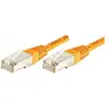 Image de Exertis Connect Câble de raccordement F/UTP, CAT.6, orange, 25.0 m Câble de raccordement avec protection contre les (CAT6, 25 m), Câble réseau