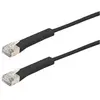 Image de Générique Cat6A RJ45 Patch cable F/FTP bendable boot black - 3m (F/FTP, CAT6a, 3 m), Câble réseau