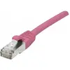 Image de Exertis Connect Câble patch S/FTP (PiIMF), Cat 6A (EIA/TIA), rose, 10,0 m Câble patch avec une protection (S/FTP, CAT6a, 10 m), Câble réseau