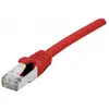 Image de Exertis Connect Câble patch CAT. 6, F/UTP, PoE, sans halogène, rouge, 25,0 m Câble patch blindé avec protection par (F/UTP, CAT6, 25 m), Câble réseau