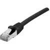 Image de Tecline Câble de raccordement F/UTP, CAT.6, noir, 25.0 m Câble de raccordement avec protection contre les (F/UTP, CAT6, 25 m), Câble réseau