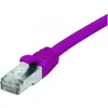 Image de Exertis Connect Câble de raccordement CAT. 6, F/UTP, PoE, sans halogène, violet, 30.0 m Câble de raccordement (F/UTP, CAT6, 30 m), Câble réseau