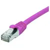 Image de Exertis Connect Câble patch CAT. 6, F/UTP, PoE, sans halogène, rose, 3.0 m Câble patch blindé avec protection de (F/UTP, CAT6, 3 m), Câble réseau