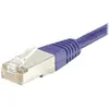 Image de Exertis Connect Câble de raccordement S/FTP, PiMF, CAT.6, violet, 0,7 m Câble de raccordement avec protection (S/FTP, CAT6, 0.70 m), Câble réseau