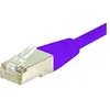 Image de Exertis Connect Câble de raccordement S/FTP, PiMF, CAT.6, violet, 20,0 m Câble de raccordement avec protection (S/FTP, CAT6, 20 m), Câble réseau